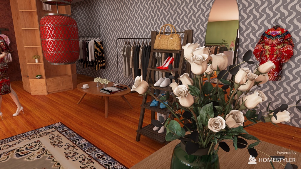 Fashion Shop Challege 3d design renderings