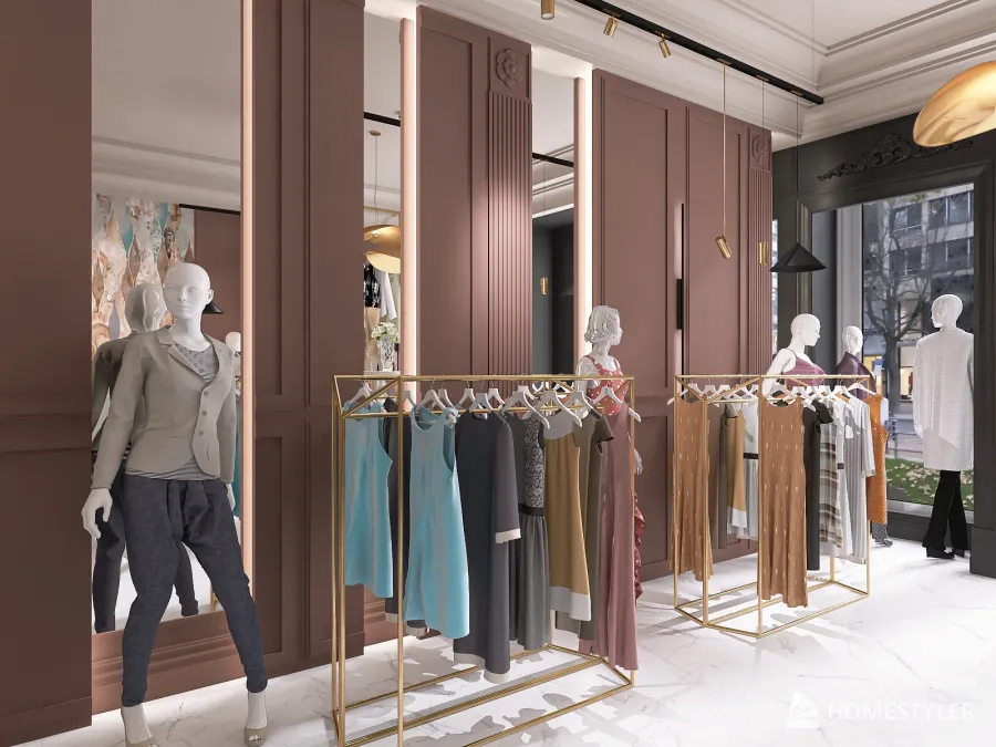 Интернет-магазин модной одежды 3d design renderings