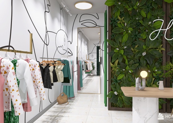 Brave Niki Clothes boutique Design Rendering