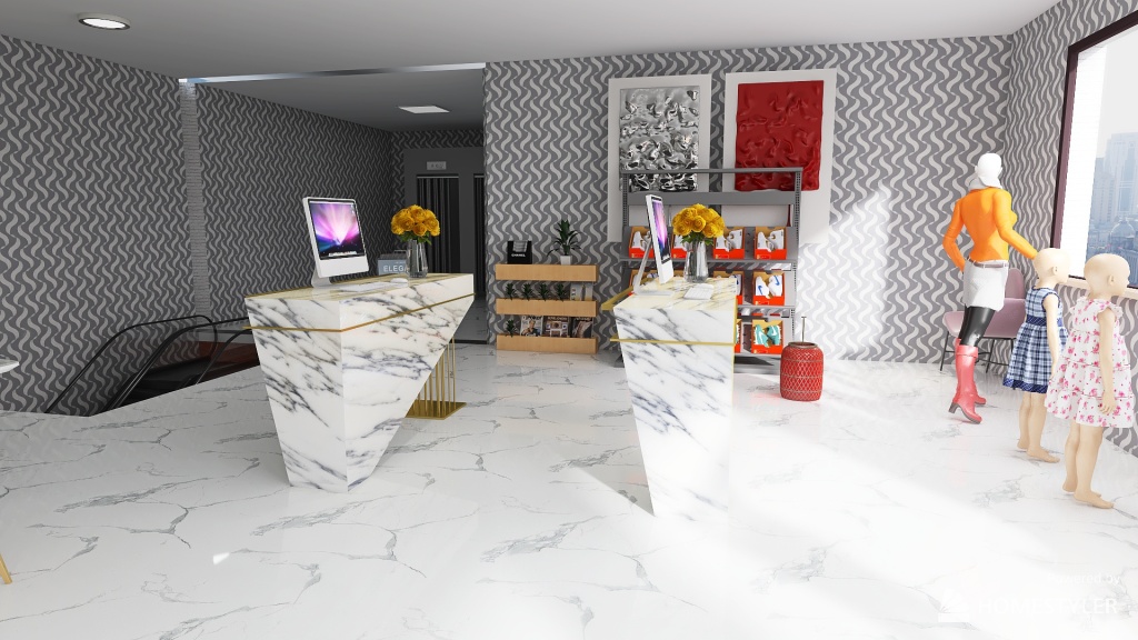 Modren Fashion Store//shop 3d design renderings