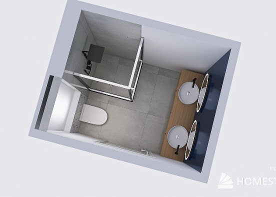 Bathroom priv Navy 2 Design Rendering