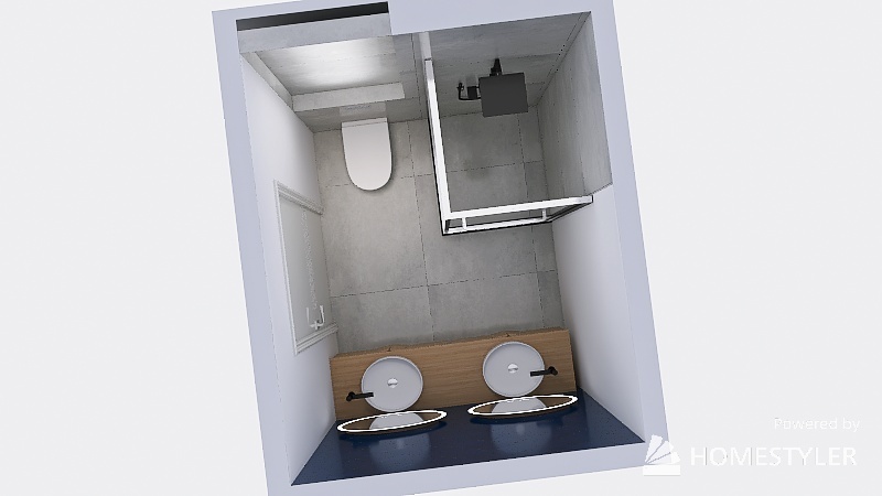 Bathroom priv Navy 3d design picture 4.81