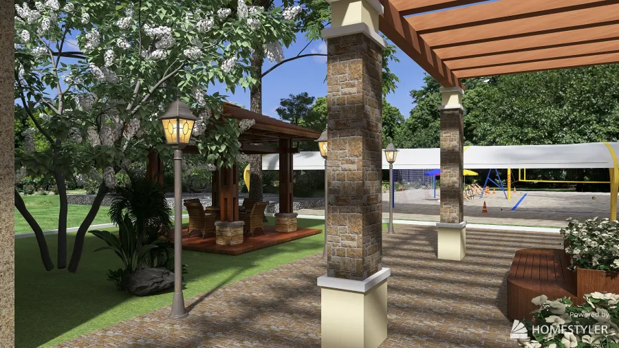 Outdoors 3d design renderings