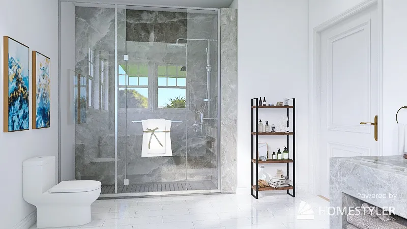 Third Bathroom 3d design renderings