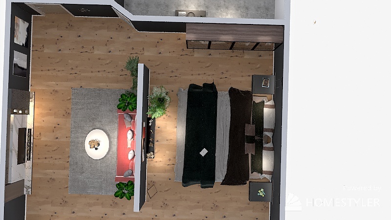 Copy of 10 Sunken Ground Living Room 3d design renderings