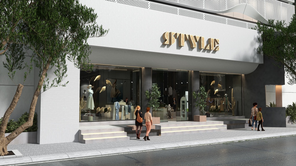 Tienda de modas STYLE 3d design renderings