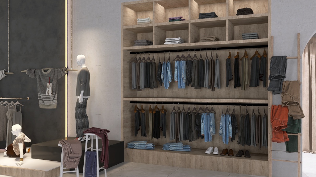Tienda de modas STYLE 3d design renderings