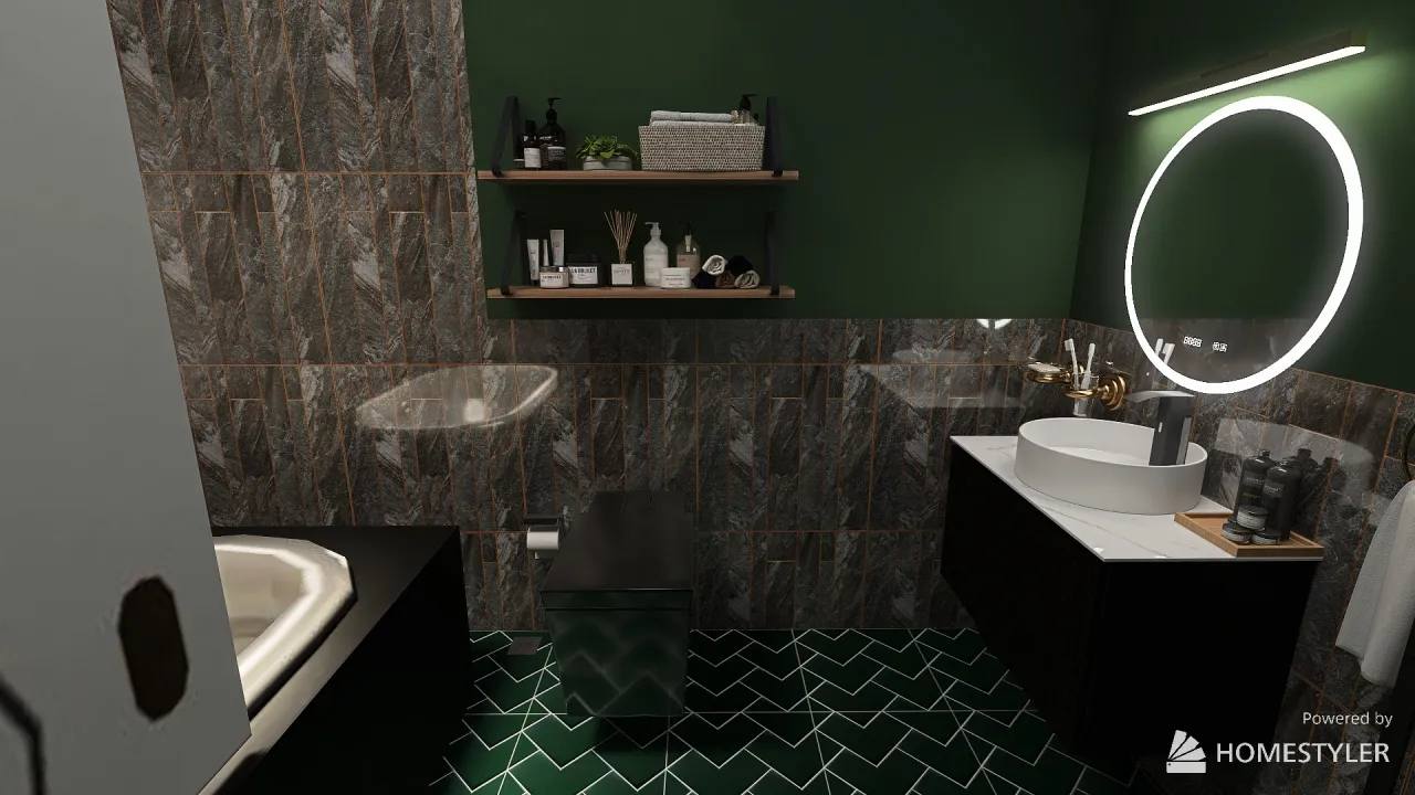 Bathroom 3d design renderings