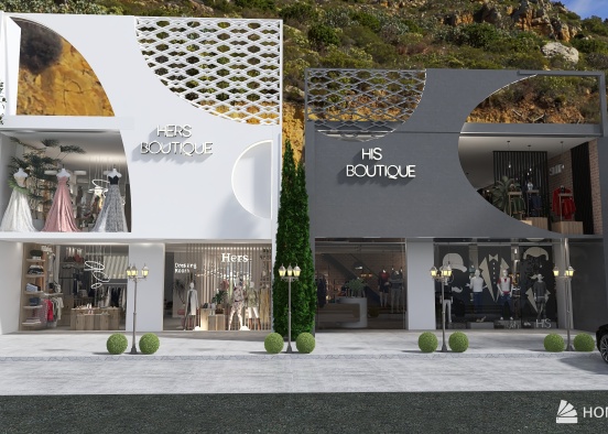 His and Hers Boutique's Rendering del Progetto