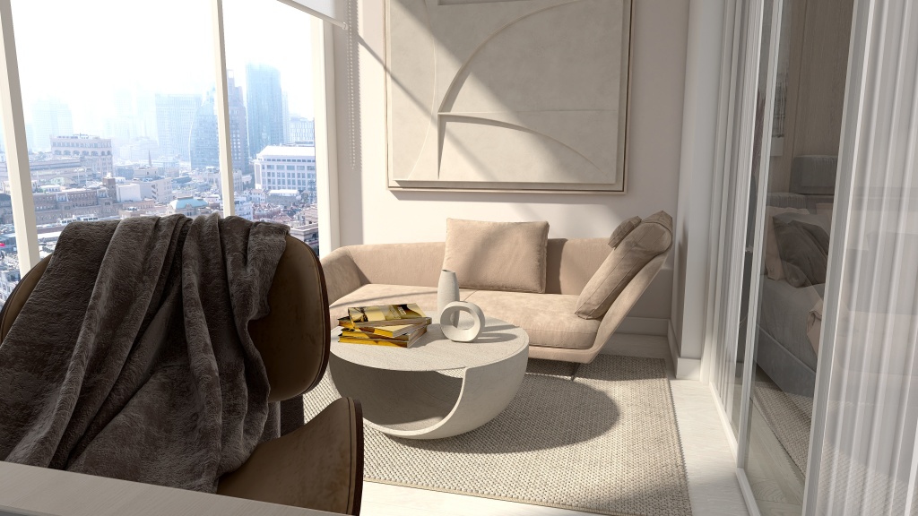El apartamento rosado de Elvira 3d design renderings