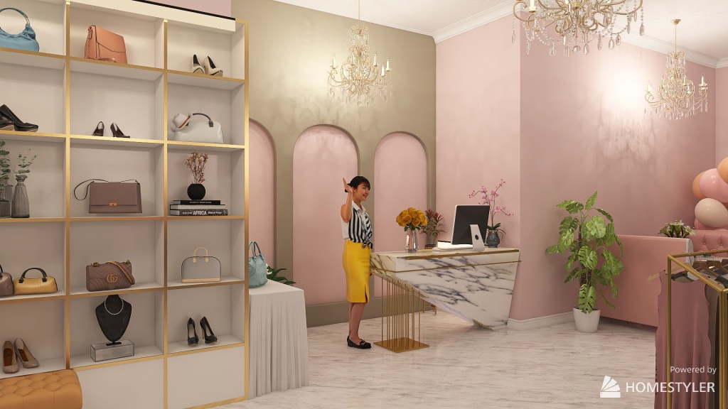 #Интернет-магазин модной одежды - Мечта 3d design renderings