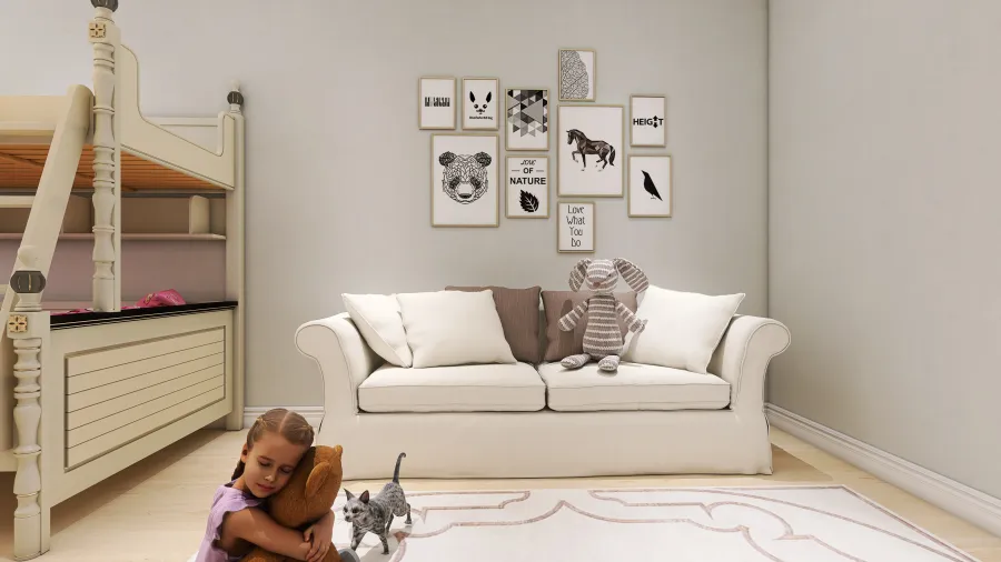 Детская комната для Ани 3d design renderings