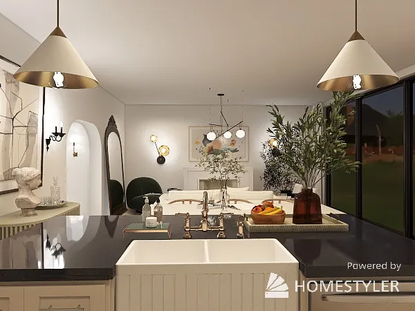 Bold Kitchen 3d design renderings