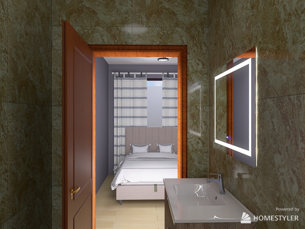House 1 bed 1 bath 3d design renderings