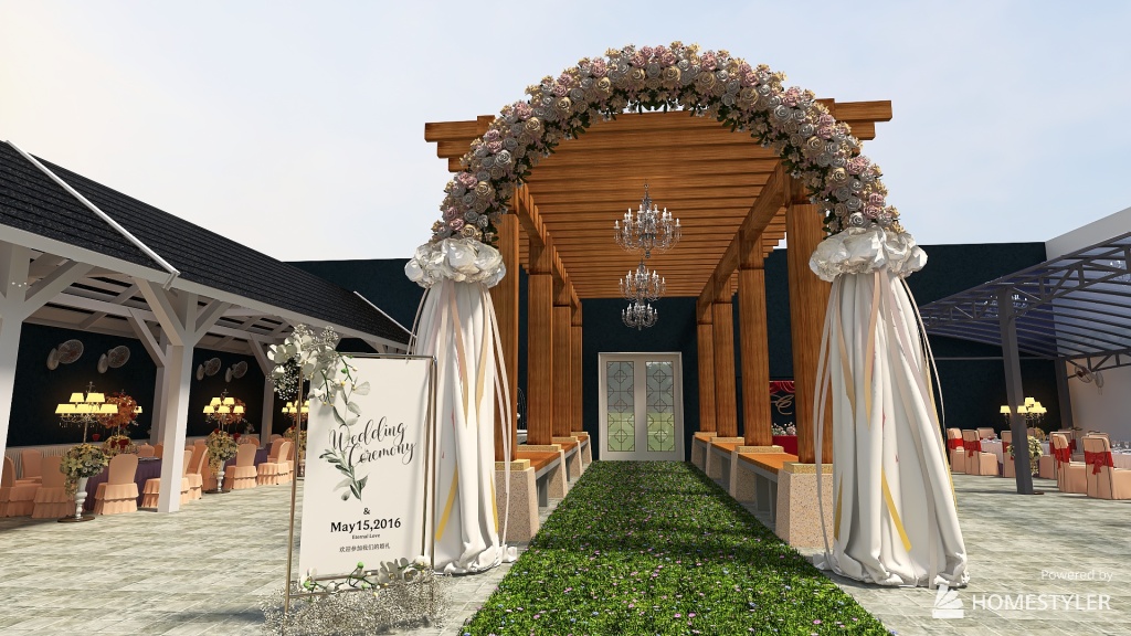 wedding 3d design renderings