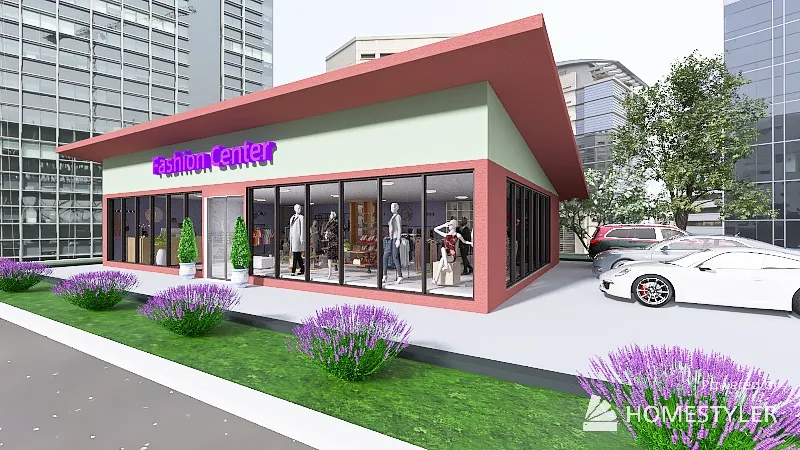 Fashion Center in Portland 3d design renderings