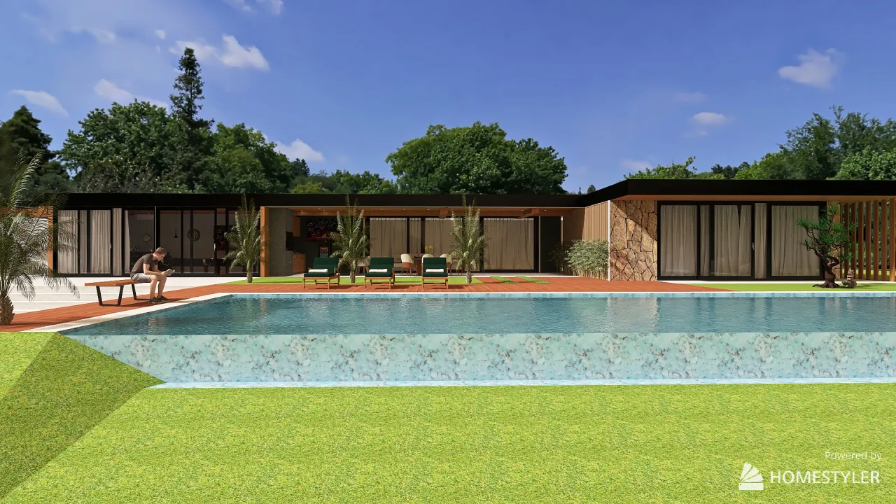 Residência Fazenda da Grama 3d design renderings