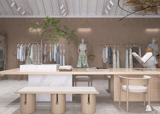 French Boutique  Design Rendering