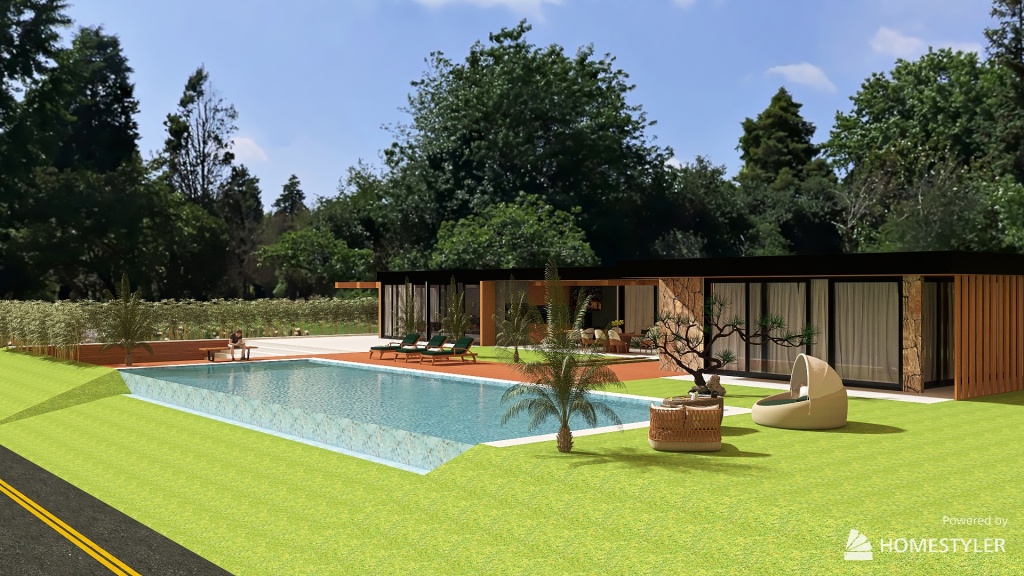 Residência Fazenda da Grama 3d design renderings