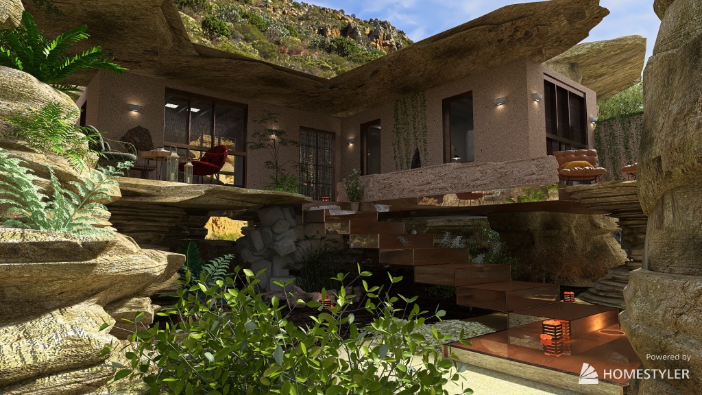 La petite maison du Canyon 3d design renderings