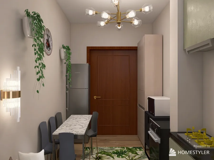 Кухня 1 3d design renderings