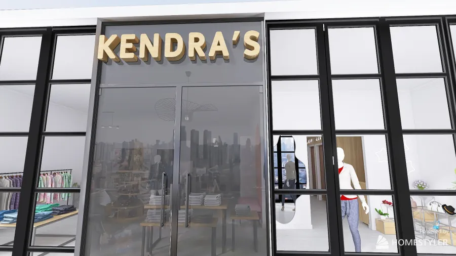 Kendra's Shop 3d design renderings
