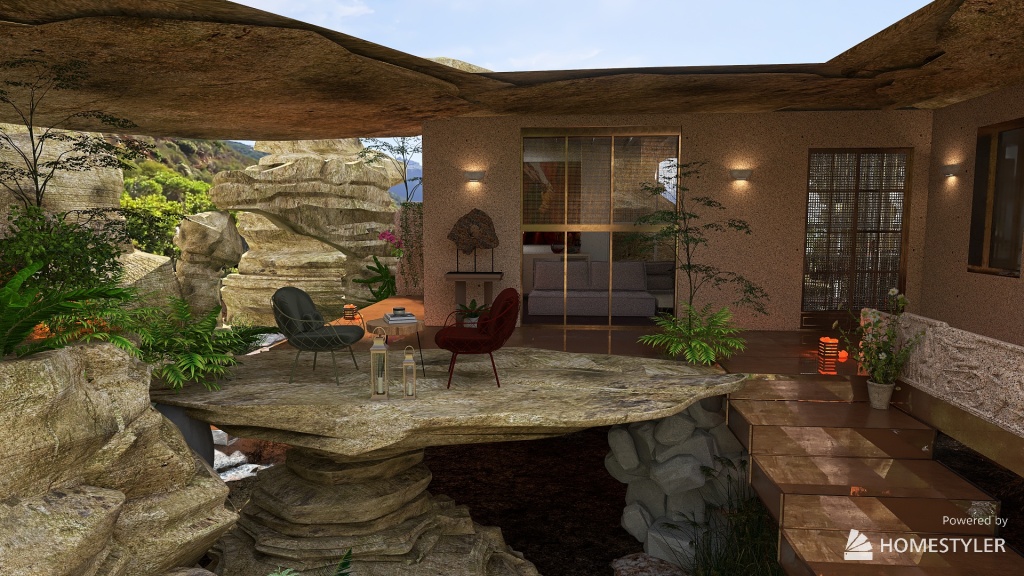 La petite maison du Canyon 3d design renderings