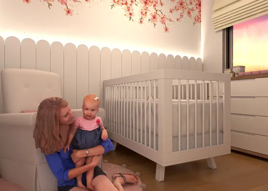 Ana Júlia - Baby's bedroom Design Rendering