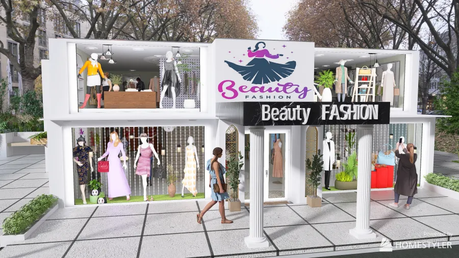 Beauty  FASHION 3d design renderings