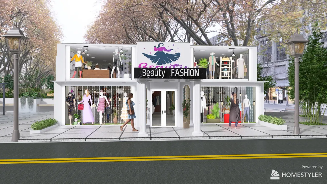 Beauty  FASHION 3d design renderings