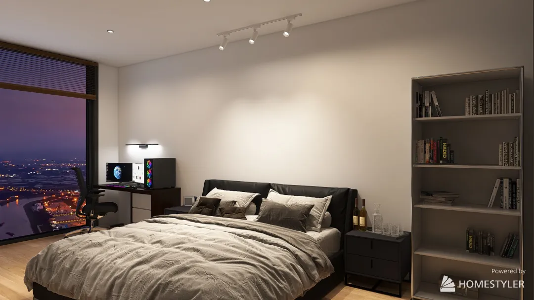 The Boyfriend Bedroom 3d design renderings