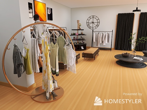 Alpha Fashion Boutique 3d design renderings
