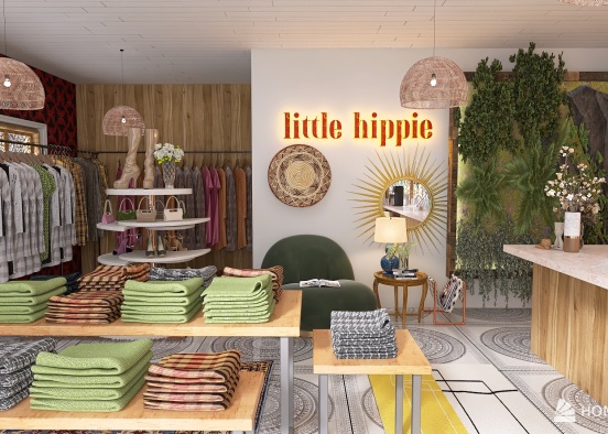 Little Hippie Shop Design Rendering