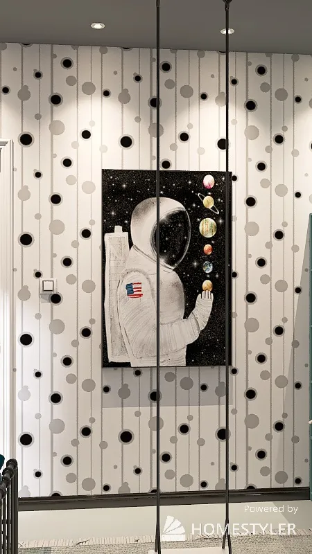 children room astronaut 3d design renderings