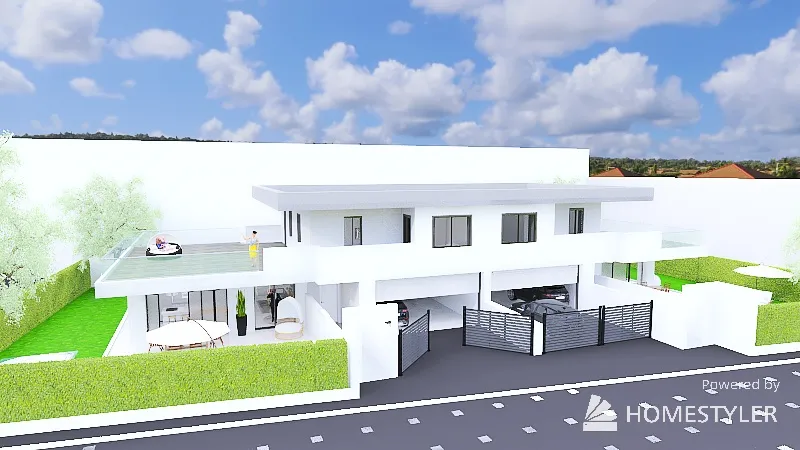 Casa Sombreno progetto 2023 3d design renderings