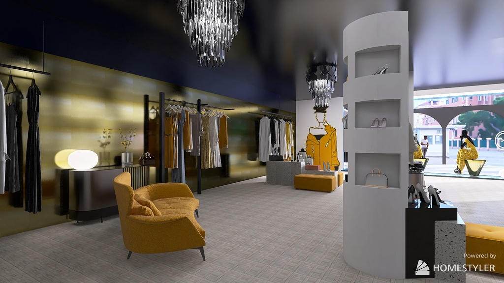 ladies section 3d design renderings