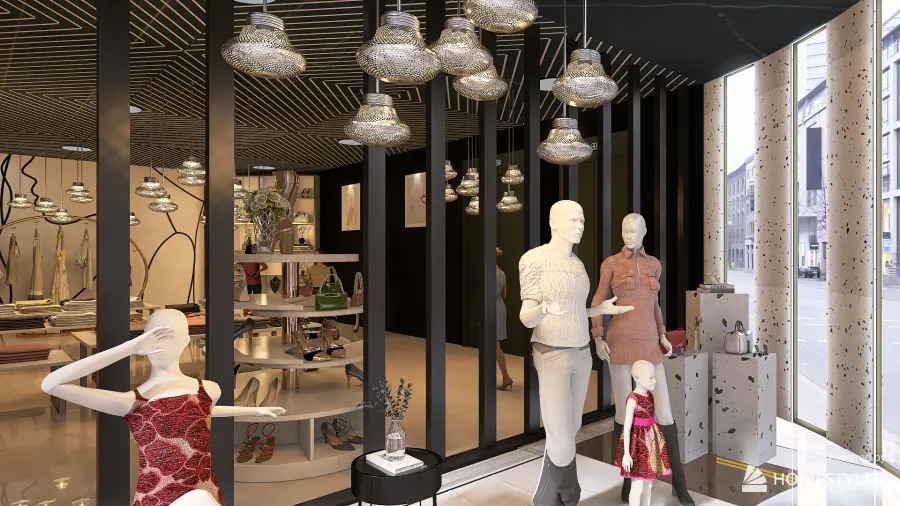 Elegante - Clothing store 3d design renderings