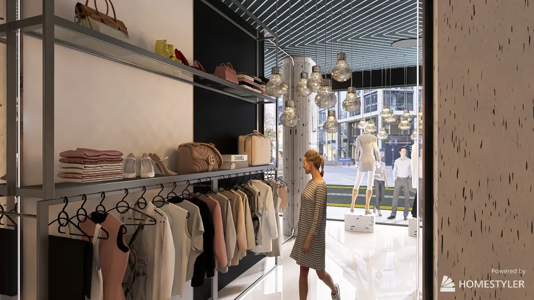 Elegante - Clothing store 3d design renderings
