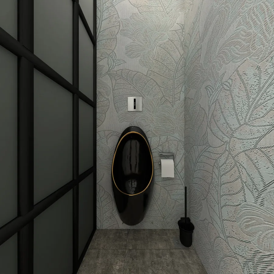 Gents Restroom 3d design renderings