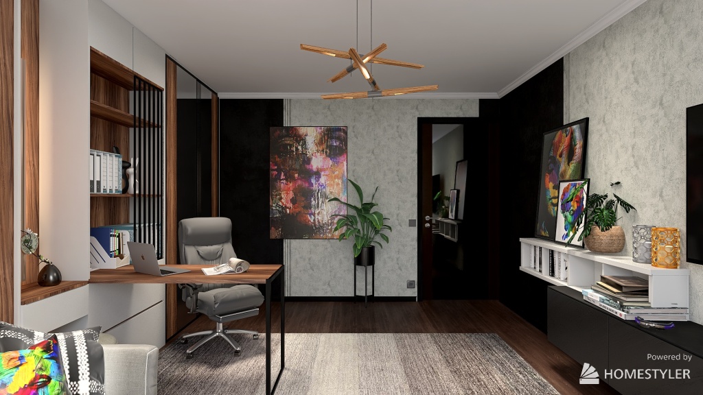 Вітальня / спальня 3d design renderings