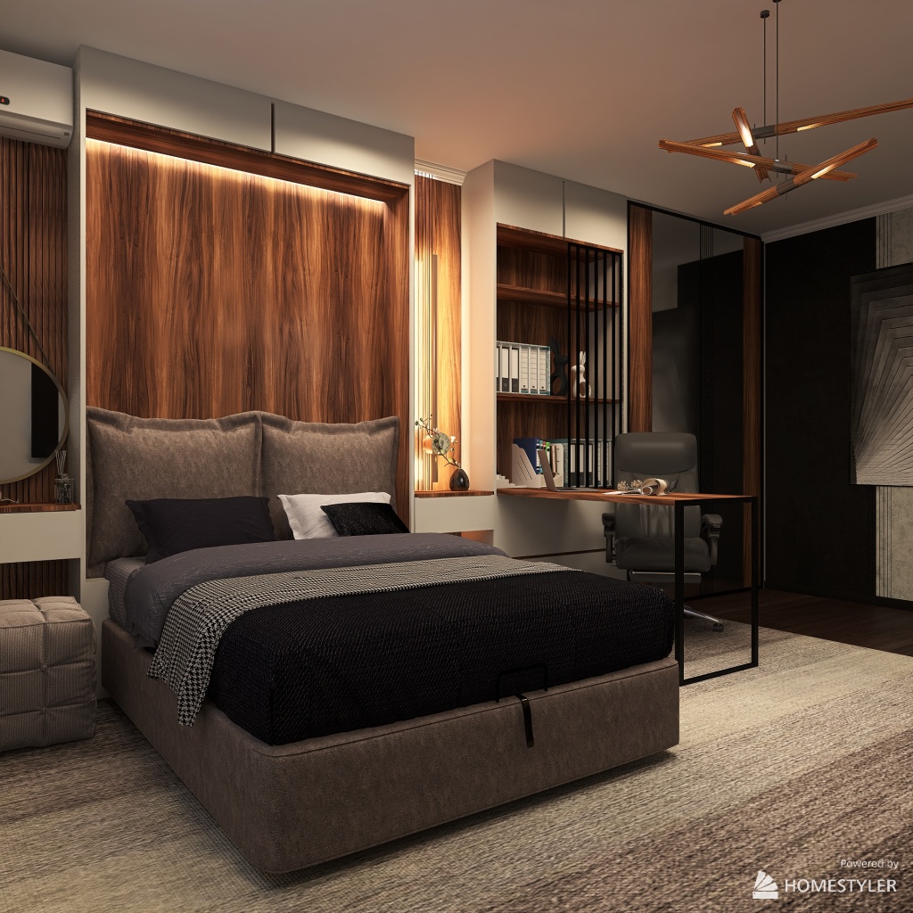 Вітальня / спальня 3d design renderings