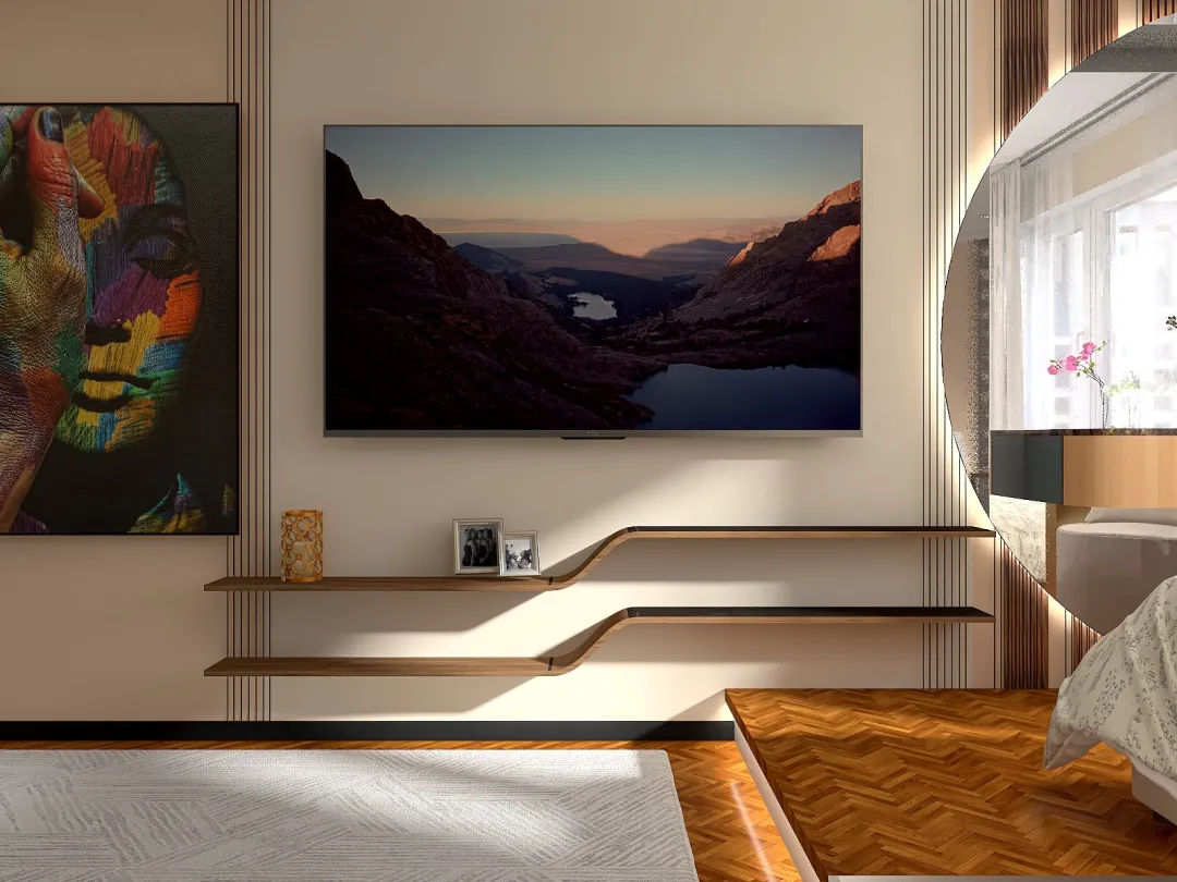 Universal room - living room/bedroom 3d design renderings
