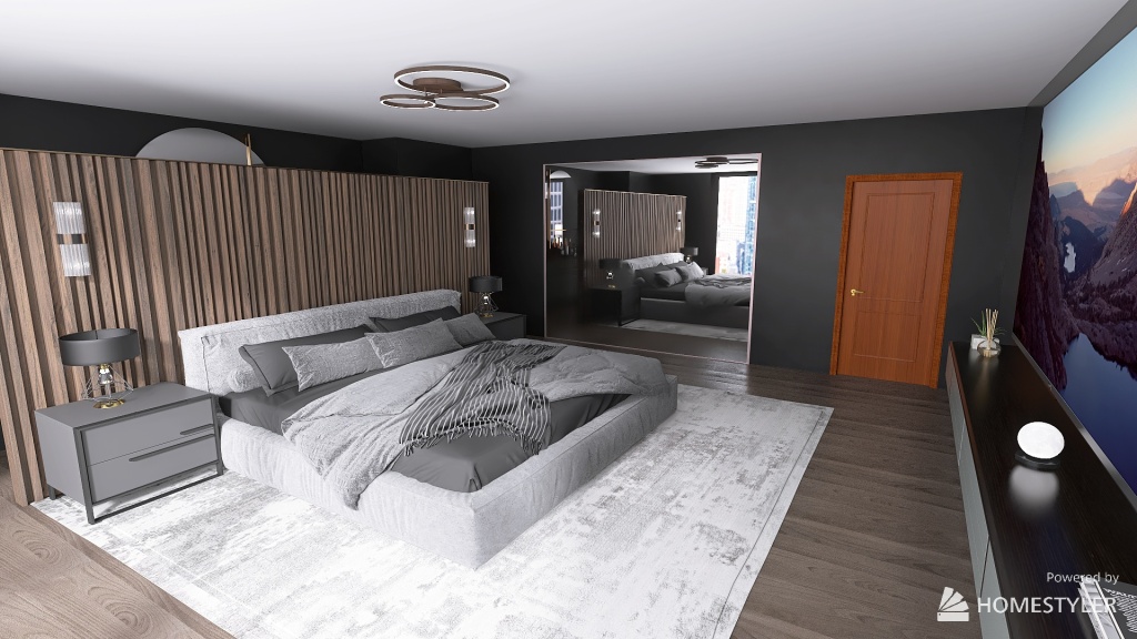 PRINCIPAL BEDROOM 3d design renderings