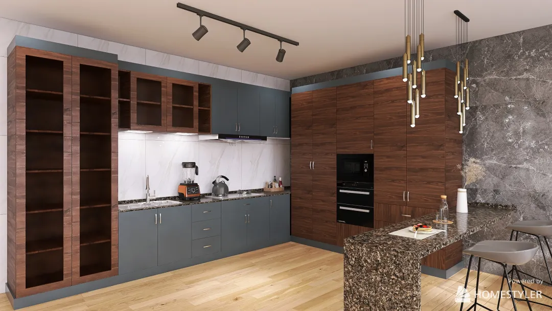 Dizajnerska kuhinja po meri 3d design renderings