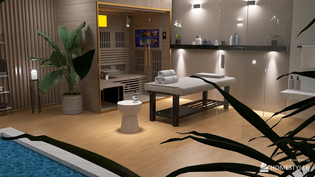 Stylish spa Contest 3d design renderings