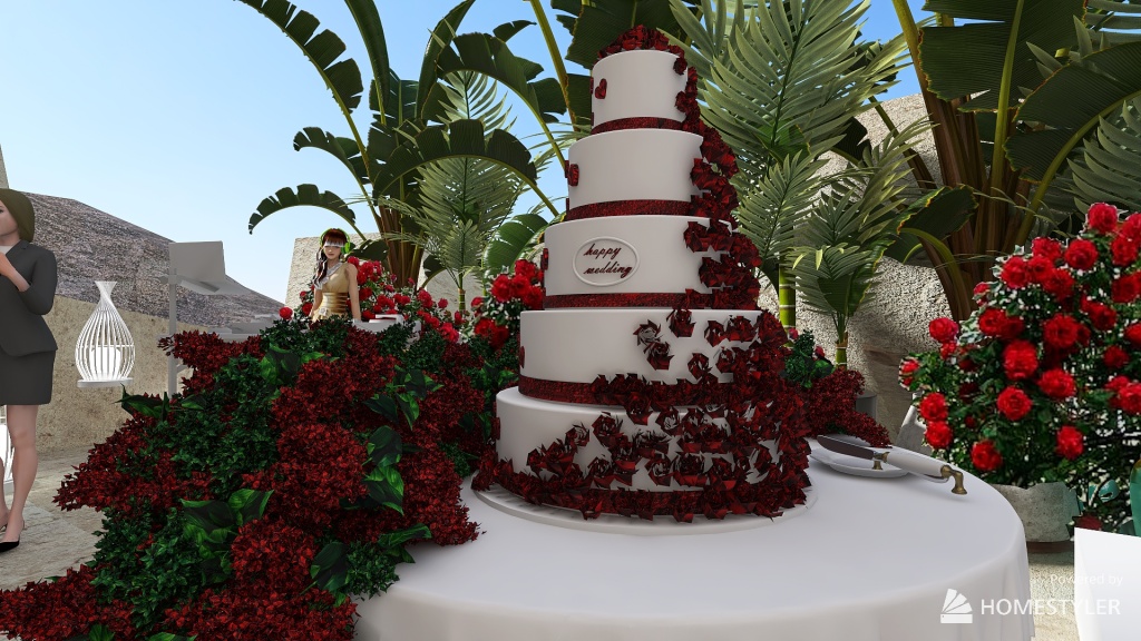 WEDDING AT THE RUINS 3d design renderings
