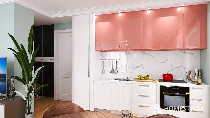 холд of 3-кухня FIN  stol 2 дв 800 3d design renderings
