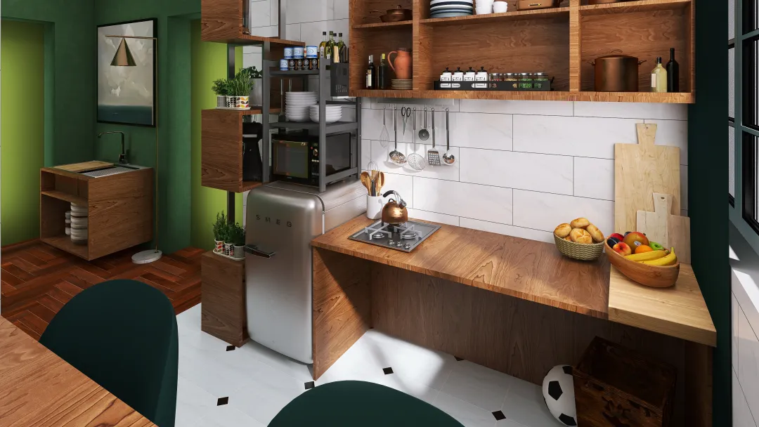 Ratatouille_Kitchen 3d design renderings
