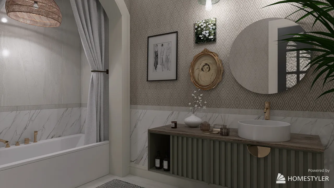 Bathroom 3d design renderings