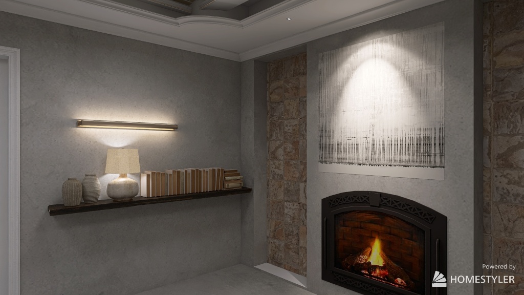 Modern Concrete Spa & Beauty 3d design renderings